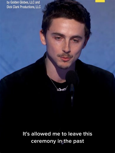Timothée Chalamet Celebrates Golden Globes Win