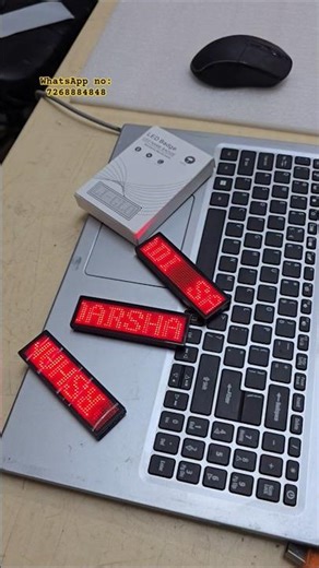 Name Badge With Light Led #digitalboard #ledart #advertising #controller