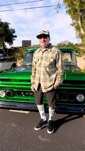 Radness! Meet Johnny Day, proud owner of a 1965 Chevy C10, built with a bold 70s-inspired theme and rooted in childhood inspiration from his father’s C10. - Source @amped.video | C10 Nation