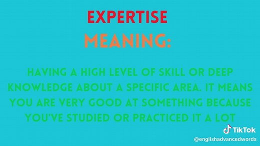 Understanding the Meaning of Expertise