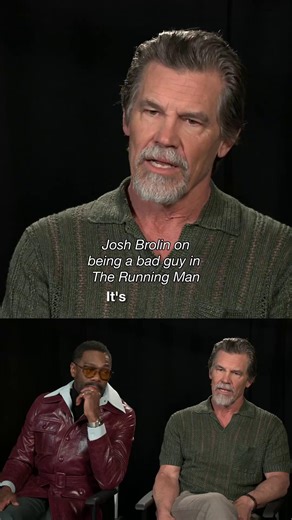 Josh Brolin on behind being the bad guy in #RunningMan - watch it in theaters TOMORROW! Get tickets here: https://www.gqtmovies.com/movie/20501 | GQT Wabash Landing 9