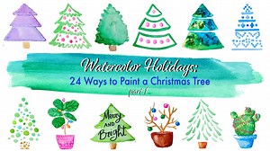 Watercolor Holidays: 24 Ways to Paint a Christmas Tree - Part 1 | Volta Voloshin-Smith | Skillshare