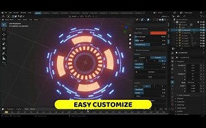 iBlender中文版插件Scifi Hud 教程Scifi Elements Addon Blender - HUD、VFXBlender