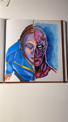 @rose_ardrawing on Instagram: "Drawing Stranger Things characters with AR Drawing 👁️✏️ Placed the outline on paper and focused on mood and details instead of fixing proportions Such a fun and fast way to sketch iconic scenes. #strangerthings #arttok #drawing #sketching #pencilart"