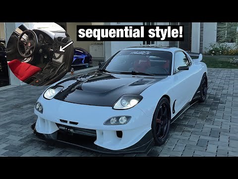 My FD Rx-7 just LEVELED UP! Sequential Gearbox FTW!