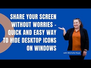Share Your Screen without Worries – Quick and Easy Way to Hide Desktop Icons on Windows