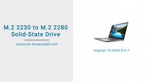 Inspiron 14 5410 2-in-1でM.2 2230 SSDをM.2 2280 SSDに交換する方法