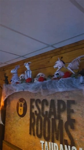 💀 Meet the ladies — Escape Room ‘Veterans’ (and by “Veterans,” we mean… they never actually made it out 😭). These skeletons 🦴💀 tried their best… but ended up more like rattle and roll 😅💨. Clues? Ignored. Puzzles? Confused. Doors? Locked… forever 🗝️🚪. Think you can do better? 🤔💪 Good luck 🍀—we’ll be watching 👀 as you stumble, panic, and rattle around just like our bony crew 🦴😂. Pro tip: Skeletons don’t sweat… but they do judge 😏💀. Can you escape… or will you join the collection? �