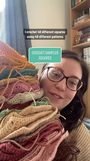 Crochet Blanket Project: 48 Square Patterns Compilation