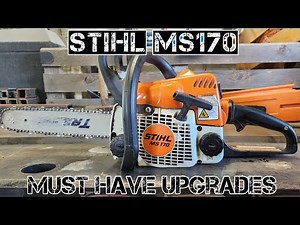 Stihl MS170 | Cheap Must Have Upgrades | Huge Improvements #stihl