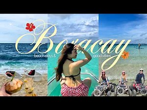Boracay Island Tour & ATV Adventure! 🏝️ Swimming, Food & Massage Vlog 𖤓𓆝