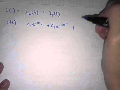 Solving an RLC CIrcuit Using Second Order ODE