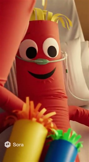 Inflatable Tube Man Lives #sora #drama #happy