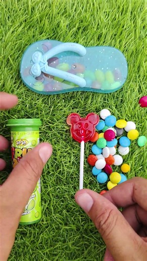 ASMR Unboxing: Slipper Candy, Fruzip Apple, Teddy Pop & M&M’s Minis! 🍭✨#Satisfying #CandyCollection