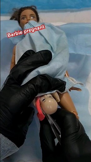 Роды часть2.Барби беременная