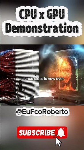 CPU x GPU demonstration😱🔥#tecnologia #smartgaudget #pc