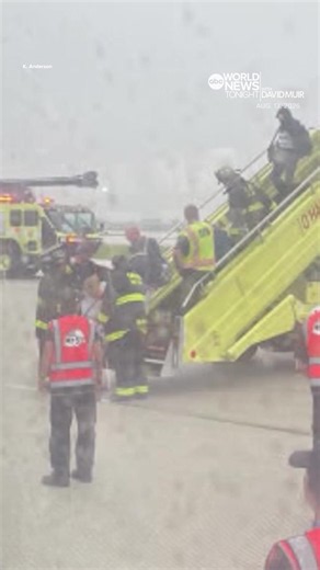 Pilots of a United Airlines flight aborted takeoff at O’Hare International Airport after blowing two tires. Passengers deplaned the Phoenix-bound plane on the runway. Will Reeve has more on the investigation underway. #WorldNewsTonight #News #Chicago #Phoenix #travel