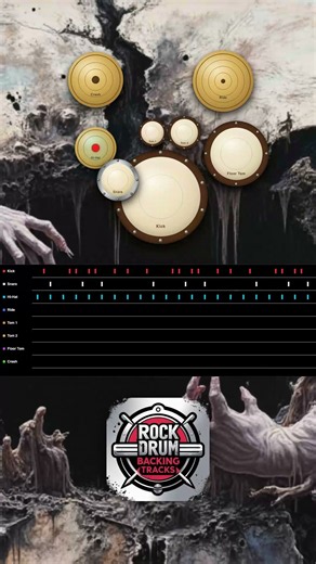 Rock Drum Track - 80 BPM