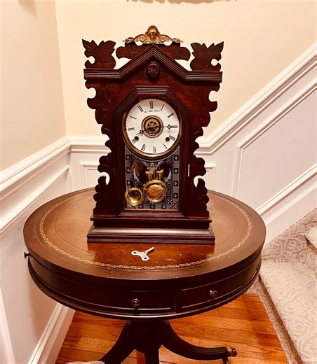 Antique Gilbert Gingerbread / Kitchen Clock - Etsy