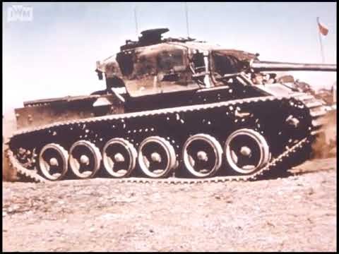 Centurion tanks, Maralinga nuclear trials, Australia, 1956 - clipped footage