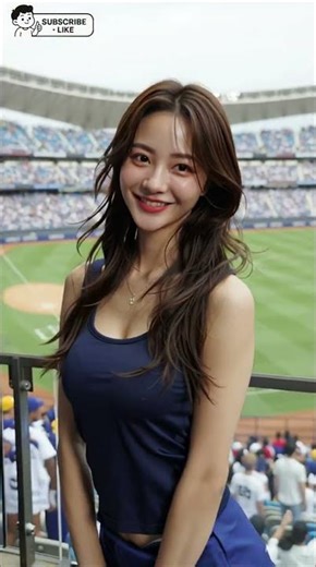 Beautiful Fan Steals the Show at MLB Stadium