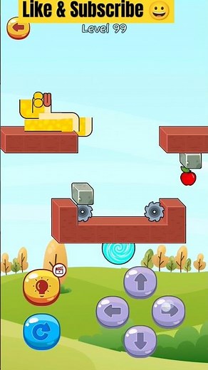 Snake 🐍 eat apples 🍎 game level 99 #gaming #games #gameplay #snakewormapple #nipeygaming #playagames