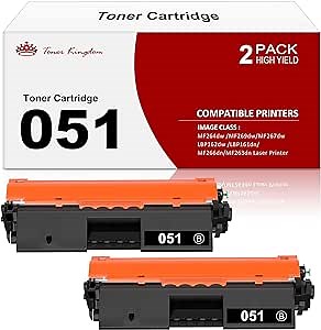 Amazon.com: Toner Kingdom Compatible Toner Cartridge Replacement for Canon 051 for Canon ImageCLASS LBP162dw MF267dw MF264dw MF269dw Printer (Black, 2 Packs) : Office Products