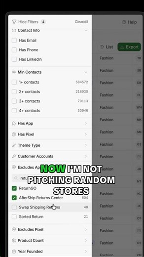 Finding Shopify Stores Missing Returns Apps