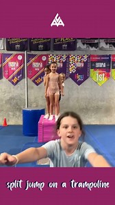 1.1K views · 14 reactions | ✨ We do split jumps on a trampoline to...