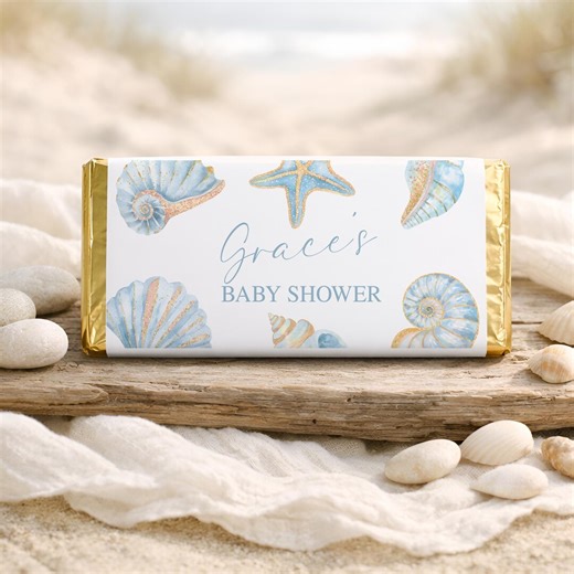 Sea You Soon Baby Shower Favors, Nautical Chocolate Bar Wrappers Boy, Ocean Candy Bar Wrapper Printable, Coastal Theme Party Favors, Sb182 - Etsy