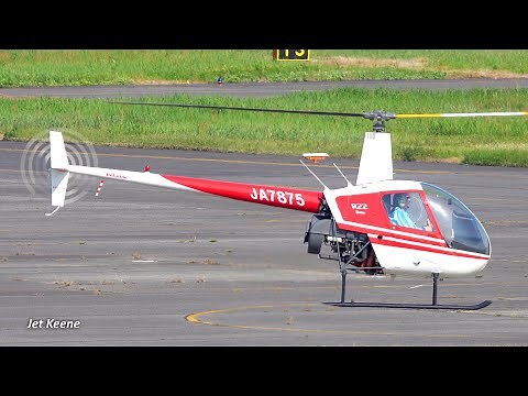 Robinson R22 Beta Helicopter Landing & Takeoff