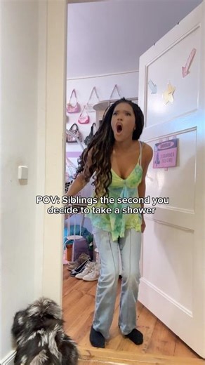Siblings the second you decide to go shower #relatable #siblings #family