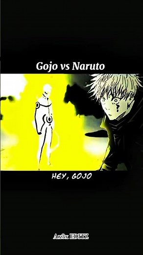 Gojo vs Naruto#naruto #narutoshippuden #gojo#saturogojo #jjk#jujutsukaisen #anime#viral #edit#shorts