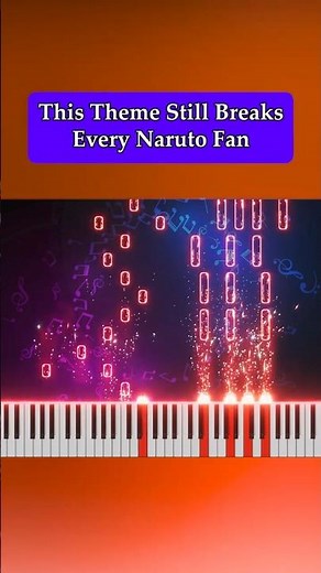 💔 This Theme Still Breaks Every Naruto Fan #piano #naruto #pianocover