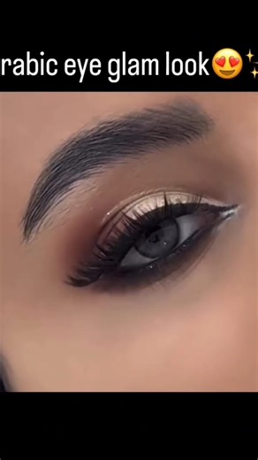 Arabic Eye Glam Makeup Tutorial | Bold Smokey & Glitter Eyes ✨#softglamlook #shortsviral #eyemakeup