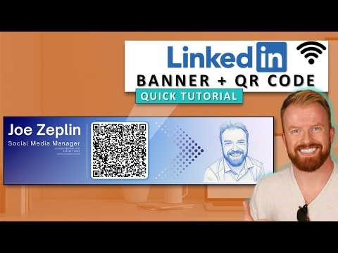 How to Create a LinkedIn Banner | Canva Tutorial | QR Code | Free Templates