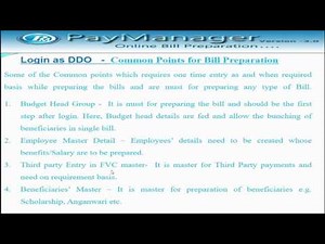 PayManager- Bill Preparation Process