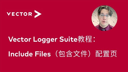 【官方中字】Vector Logger Suite教程：Include Files（包含文件）配置页