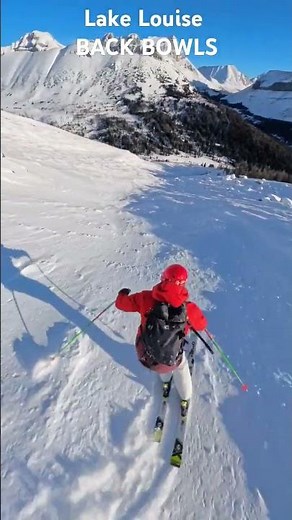 Best Part of Lake Louise? Skiing the Back Bowls #ski #canada