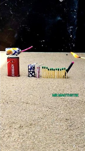 Macthstik Amazing Cracker Experiment 🤩🤩 With Diwali Crackers Testing 🧨🤯#shorts