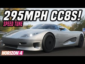 FH4 | Koenigsegg CC8S Top Speed Tune | 295MPH/475KPH!