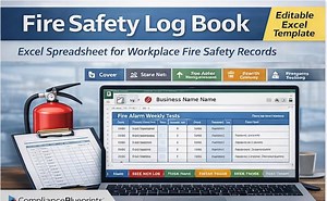 Fire Safety Log Book Template | Workplace Fire Alarm, Drill, Extinguisher Records (digital Download) - Etsy Canada