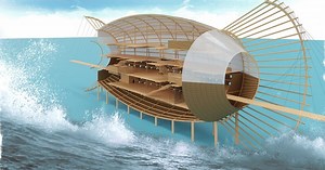 fish-trap shaped amazon pavilion preserves the region's biodiversity and indigenous culture