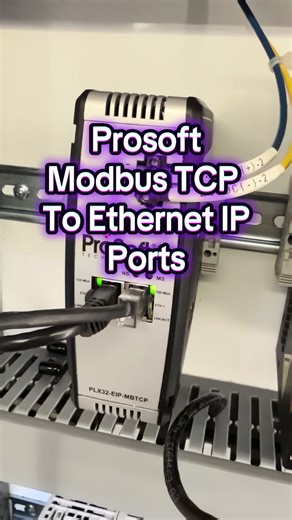 Which port is which on a PLX32-EIP-MBTCP? This device is useful when data on two separate subnets needs to communicate (assuming no firewall/router/etc.) #makethingswork #techtok #stemtok #engineering #modbus