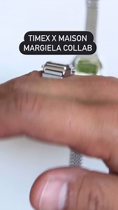 Timex x MM6 Maison Margiela is here to redefine style ⌚💍✨ A watch AND a ring? Yes, please! With a sleek 36mm polished stainless-steel case, mirrored mask display, and MM6’s iconic numerical touch, this combo is all about bold, contemporary vibes. Featuring all the essentials—chronograph, alarm, timer, date display, and that signature INDIGLO®️ backlight—this isn’t just fashion; it’s function. Oh, and the ring watch? A minimalist masterpiece that brings a whole new meaning to time on your hands!