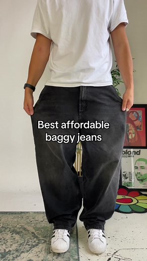 Best affordable baggy jeans #bershkahaul #baggyjeans #oversizedjeans | bershka baggy jeans