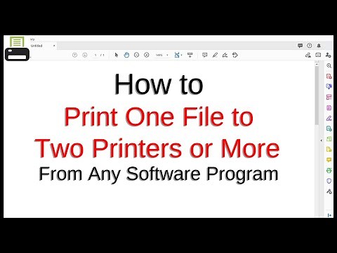 How to Print One File to Two Printers or More From Any Software Program / Windows Application