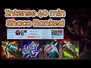 Intense Long Shaco Jungle Ranked - S12 [League of Legends] Full Gameplay - Infernal Shaco