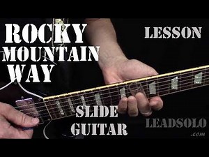 Rocky Mountain Way - Slide Guitar Lesson - Intro