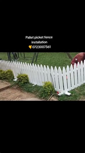 Picket fence installation..Add Beauty and style to your garden space.